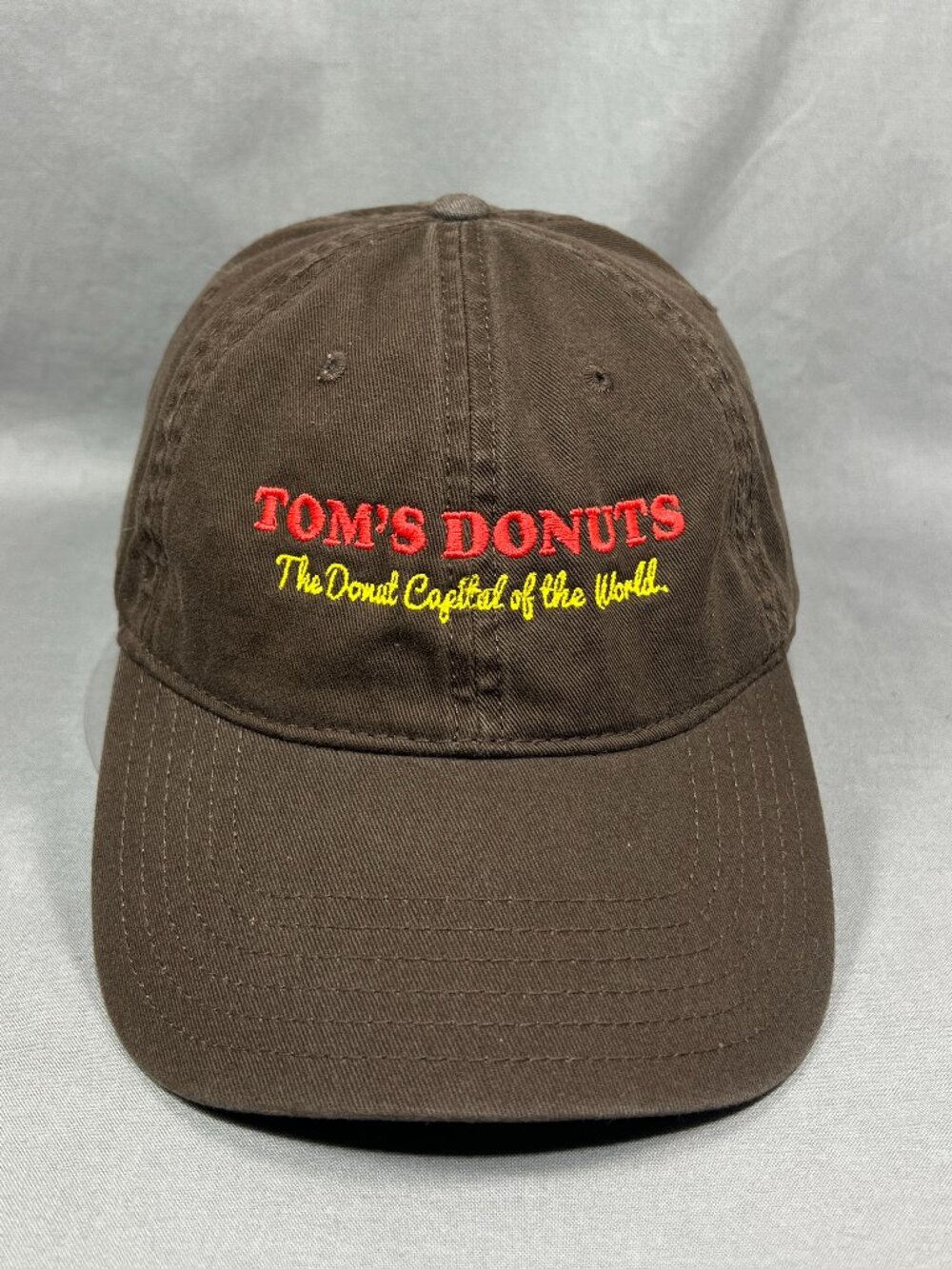 OTTO Toms Donuts Angola Indiana Hat Brown Strapback Adjustable Dad Ball Cap